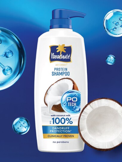 Buy Parachute Advansed Dandruff Protection Protein Shampoo With Coconut Milk 650 Ml - Shampoo for Unisex 40567510 | Myntra