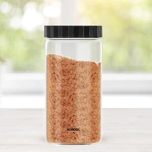BOROSIL Glass Grocery Container - 1.2 L (Clear)