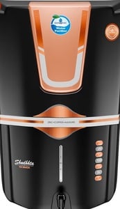 AQUA D PURE Bio Copper Zinc Alkaline Ro Water Purifer with UV, UF, TDS Adjuster Purification Technology, 12 Litre, Black Gold, Suitable for All Type of Water Supply