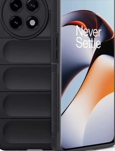 TheGiftKart Liquid Silicon Back Cover Case for OnePlus 11R 5G | Shockproof Military Grade Protection | Micro-Fibre Cloth On Inner Side | Anti-Slip Grip Back Cover Case for OnePlus 11R 5G (TPU, Black)