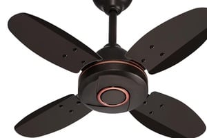 ACTIVA Ornet 600mm Ceiling Fan for Kitchen & Small Rooms | 4 Blade High Speed Fan | 850 RPM Powerful Air Delivery | Anti-Dust Coating | Energy Efficient Ceiling Fan | 2 Years Warranty | Smoke Brown sbi dc - 50rs back)
