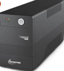 Microtek Legend 650 Line Interactive UPS 650VA/360W, Micro Processor Based UPS System, an Ideal Power Backup & Protection for Desktop PC & Home Office with 2 Years on Electronics and 1 year on Battery