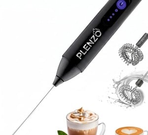 Coffee Frother Electric with 3 Speed Modes, USB Rechargeable Stainless Steel Whisk for