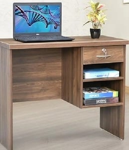 Royaloak Lucy Computer Table for Home Office | Durable Engineered Wood with Melamine Finish | Thick Table Top & Spacious Legroom | Modern Design with Convenient Drawer Storage