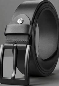 Premium Genuine Leather Belt for Men with Classic Pin Buckle, Adjustable Casual and Formal Waist Belt for Office, Business and Travel( free delivery)