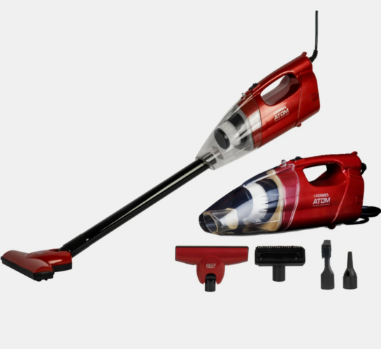 EUREKA FORBES Atom Hand-held Vacuum Cleaner 12,000 Pa Powerful Suction Power, 2-In-1, Handheld & Stick Functions, Blower Function