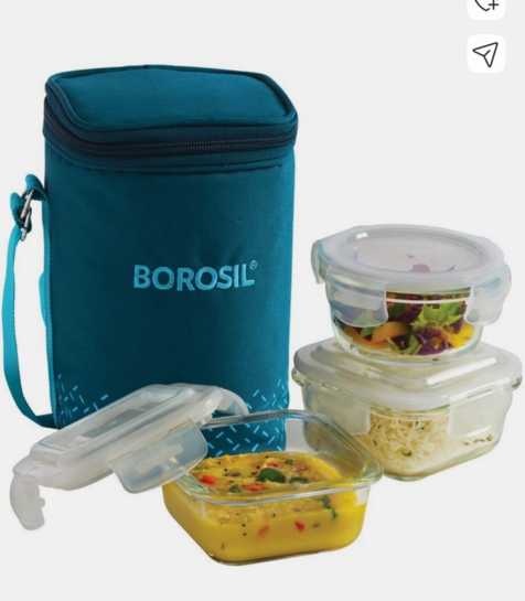 Upto 79% Off On Borosil Lunch Boxes (Coupon + supercoins)