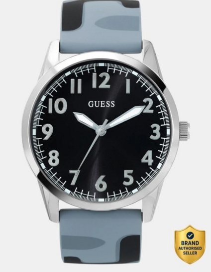 GUESS Black Dial Analog Watch - For Men U1324G3M