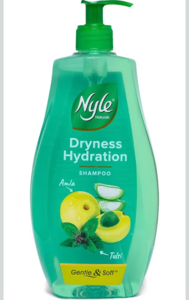 Amazon Now: Nyle Naturals Dryness Hydration Shampoo, with Tulsi, Amla and Aloe Vera, Gentle & Soft Shampoo, pH Balanced and Paraben Free, For Men & Women, 800ml