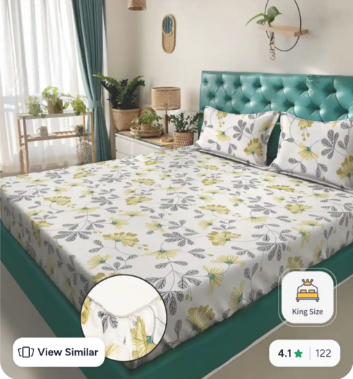 Klotthe Bedsheets upto 89% off +8% off with coupon