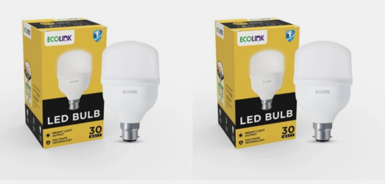 EcoLink 30 W Basic Standard B22 LED Bulb (White, Pack of 2) @339 & more