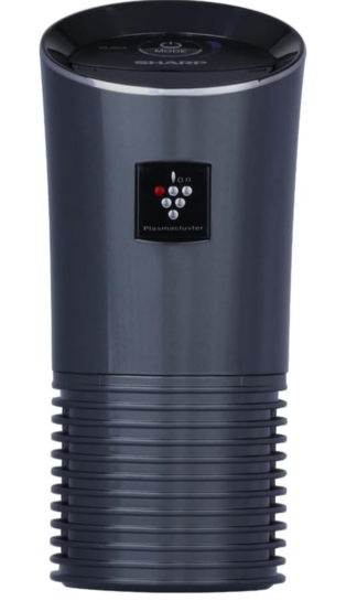 SHARP Car Air Purifier with Plasmacluster (Removes Bacteria, Virus, Odor, Mold, VOCs) I JAPAN TECHNOLOGY I Pre Filter I Suitable for Hatchback, Sedan and SUVs | Cover: 3.6 m³ I IG-GC2E-B I Black