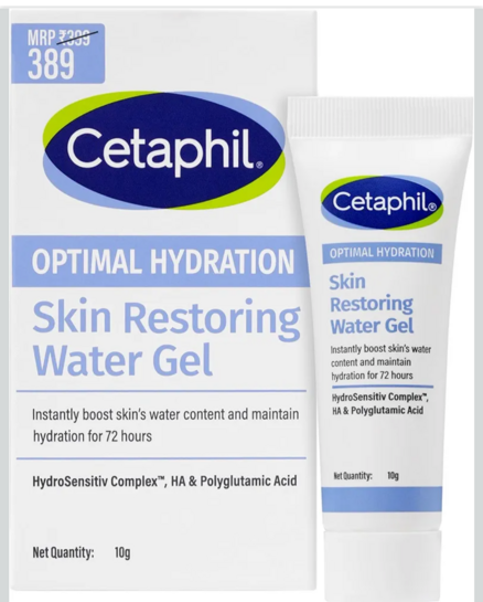 Cetaphil Optimal Hydration Restoring Water Gel 10g for Sensitive Skin