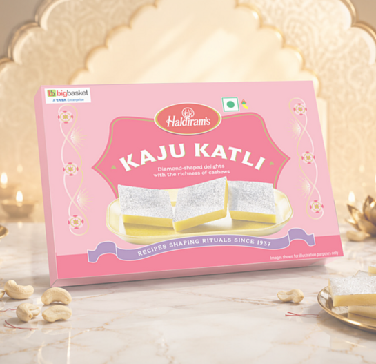 CRED - BIG BASKET: Haldiram's Kaju Katli 100g 70 , 1kg @677