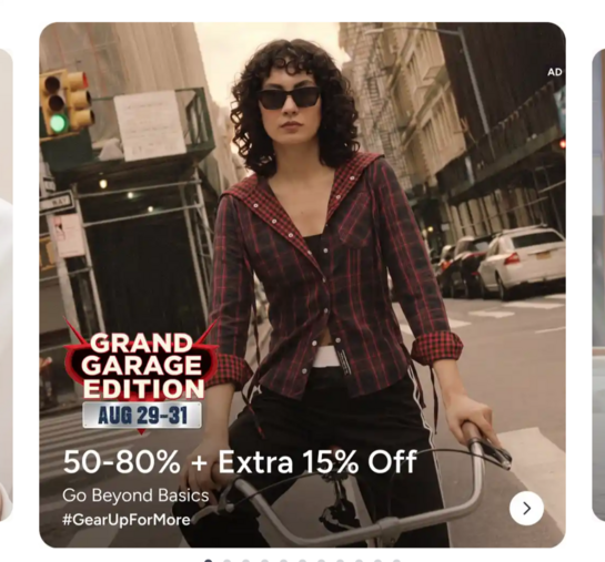 Myntra: Grand Garage Edition 50-80% off + Extra 15% off