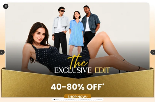 Ajio: The exclusive edit 40-80% off