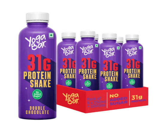 Real Activ 100% Juice Cucumber Spinach @33, Huber & Holly Coconut and Macaroons Ice Cream Tub 500ml @62, Yogabar 31g Protein Shake , Protein Milkshake 1.5L @202 & more,