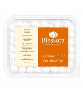 Round cotton wicks diya batti pack of 1100 pcs