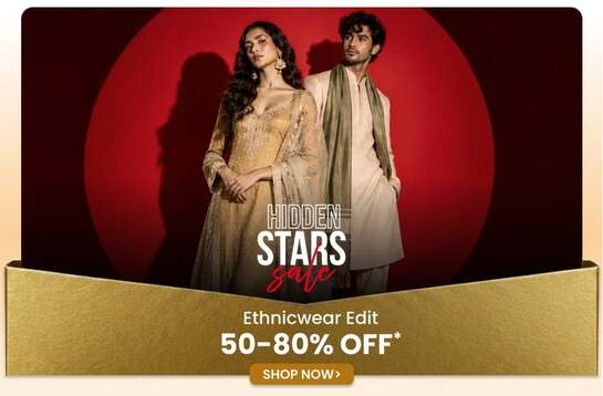 Ajio: Hidden Star Sales Ethnicwear Edit upto 80% off