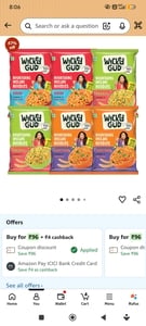Wicked gud noodles pack of 6 @92