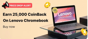 25000 supercoin back on purchase on lenovo chromebook