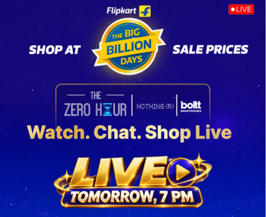 Upcoming: Win Free Phone Every 5 Min: Flipkart ZERO HOUR | Nothing (R), Boltt. Watch. Chat. Shop, Live 2nd Oct. @7pm