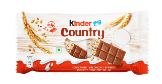 Kinder Country Milk Bar 94g @ 98, Del Monte Royal Arabian Fard Dates 500g @172, & more