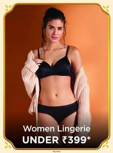 AJIO: Women's Lingerie Upto 97% off | Starts @59 | Under ₹399