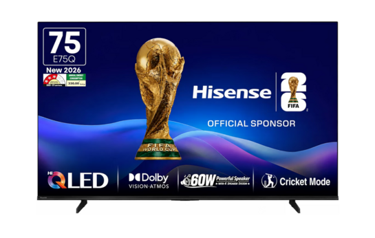 Click to enlarge Hisense 189 cm (75 Inches) 4K Ultra HD Smart Hi-QLED TV | 60W Speakers | Dolby Atmos & HDR10+ | Cricket Mode | World Fastest TV OS - VIDAA | 75E75Q (Black)