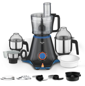 Click to enlarge Preethi Zion 750W Mixer Grinder, 4 Jars, Food Processor & Flexi Lid, Black