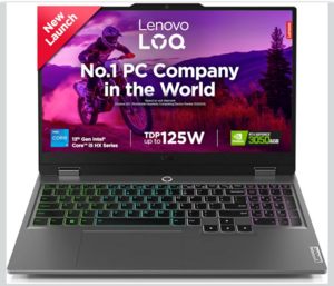 Lenovo LOQ Intel Core i5-13450HX| NVIDIA RTX 3050 6GB (16GB RAM/512GB SSD/144Hz Refresh Rate/15.6" (39.6cm)/FHD IPS/Windows 11/Office Home 2024/Grey/2.4Kg), 83DV01K3IN AI Gaming Laptop