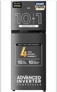 Click to enlarge IFB Smart Choice 241L 3Star 10 in 1 Convertible,Advanced Inverter Frost-Free Double Door Refrigerator with 30 Hrs Cooling Retention,Freezer LED &4 Year Super Warranty (2026,IFBFF-291CYOSETM,Onyx Grey)