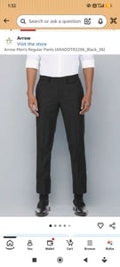 Arrow Men's Regular Pants (ARADOTR2286_Black_36)