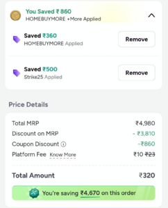 Myntra home deals: Deo dap and upto 90% off