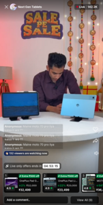 Click to enlarge Flipkart LiveShop+ Extra ₹500 off tabs ( OnePlus, Motorola & more)