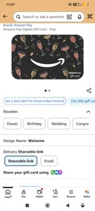 Get Rs.20 Amazon Pay Gift Card At