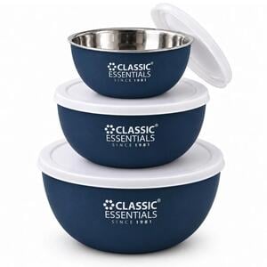 Classic essential  Stainless Steel Storage Bowl Microwave Safe