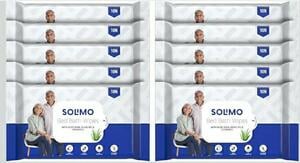Amazon Brand - Solimo Adult Bed Bath Wipes ,Count 100