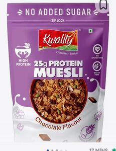 Kwality  25g Protein Muesli pouch , 375 g
