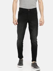 The Indian garage Co. Men Slim Mid Rise Black Jeans on