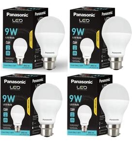 Panasonic Dura Saver 9W Bulb, B22 LED Bulb (Pack of 4)