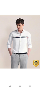 Take a look at this Men Regular Fit Solid Cut Away Collar Casual Shirt