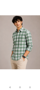Take a look at this Men Slim Fit Checkered Spread Collar Casual Shirt on Flipkart