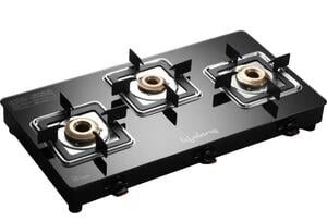 Lifelong Gas Stove with Toughened Glass Top | High-Efficiency Burners & Anti-Skid Legs Glass Manual Gas Stove