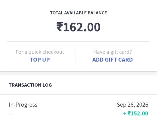 Click to enlarge Myntra Credit Credited