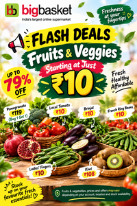 ₹10 MEIN SABZI?! BigBasket Flash Deals Are Crazy!
