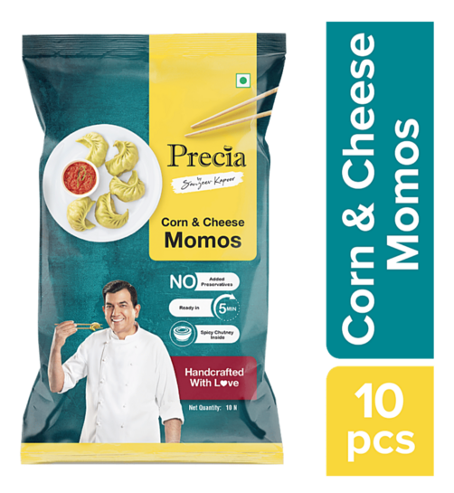 Bigbasket - PRECIA Corn & Cheese Momos By Sanjeev Kapoor – 10 pcs