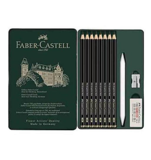 Zepto - Faber-Castell 115220 Pitt Graphite Matt | HB, 2B, 4B, 6B, 8B, 10B, 12B, 14B