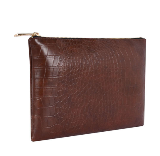 CRED - Bagsy Malone croc pouch for women
