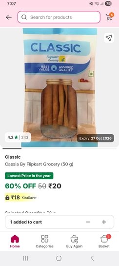 Minutes: 50gm dalchini at just Rs 20